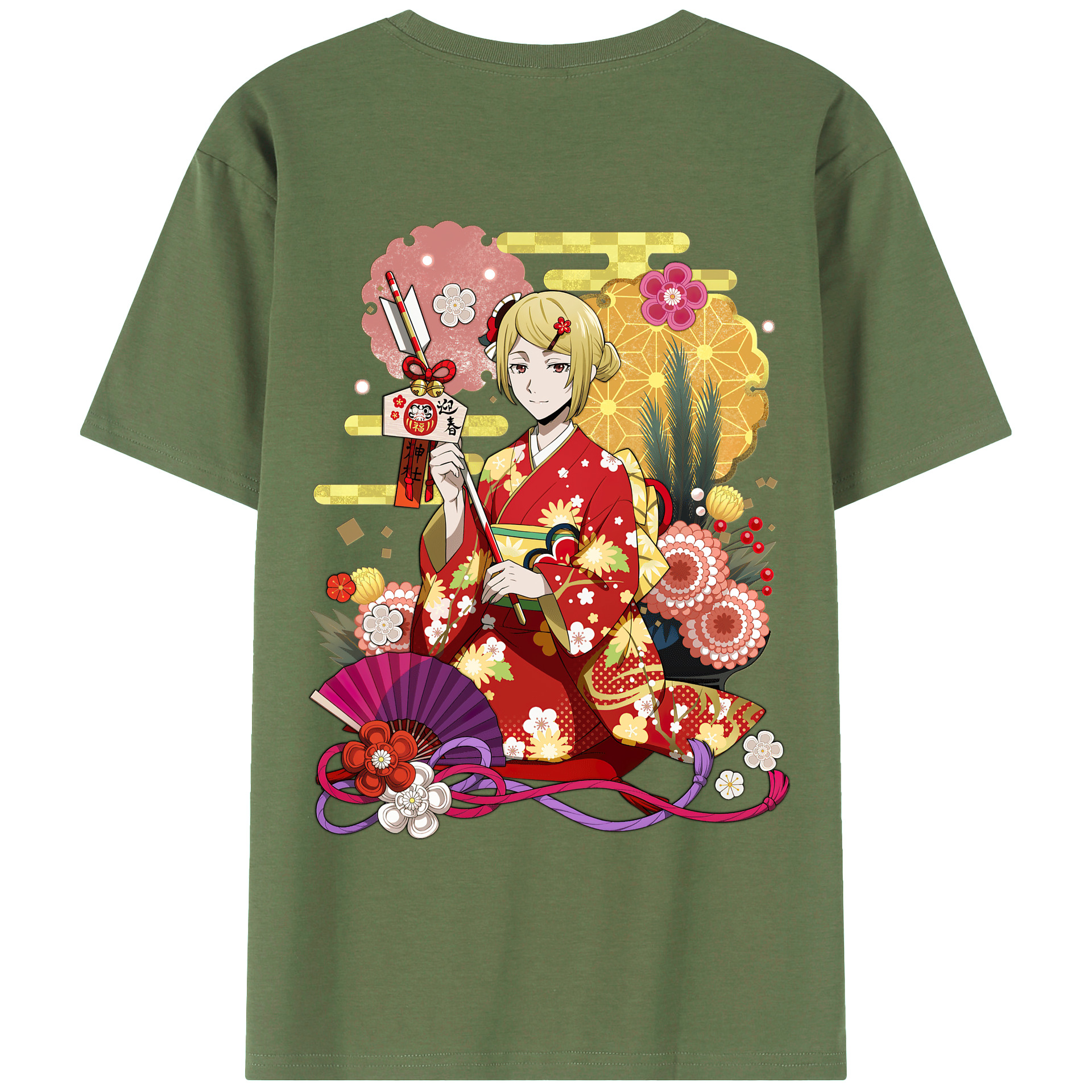 （画像用） 文豪ストレイドッグス Bungo Stray Dogs 綿100％ メンズ半袖Tシャツ（バックプリント） 通気性